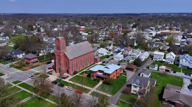 Transfiguration of the Lord Catholic Church from above in Upper Sandusky, Ohio