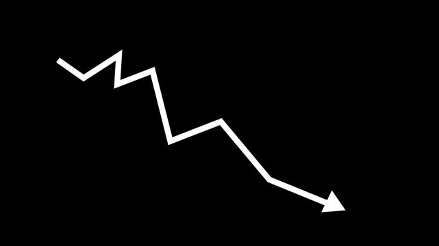 Corporate Earnings Down Animation with Professional Analytics Charts