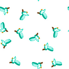 Obraz premium colibri little bird isometric seamless pattern. colibri little bird sign illustration