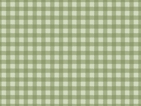 Classic fine checkered gingham background in soft sage green palette.