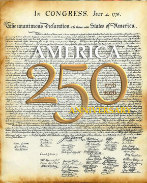 250th anniversary celebration of Declaration of Independence