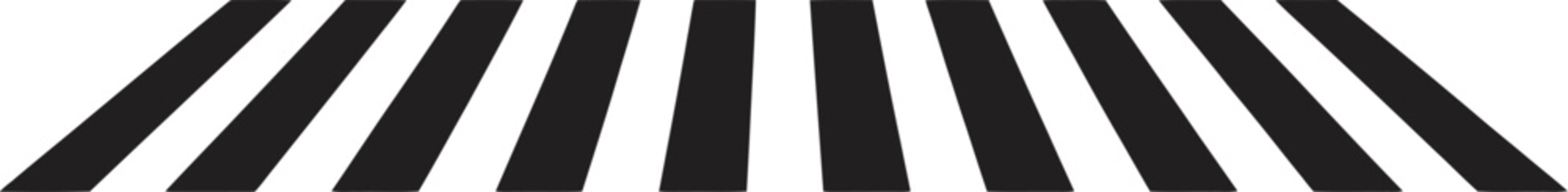 Pedestrian crosswalk icon, zebra crossing symbol vector illustration for road safety, traffic management, pedestrian zones and transportation design elements. © dalim 