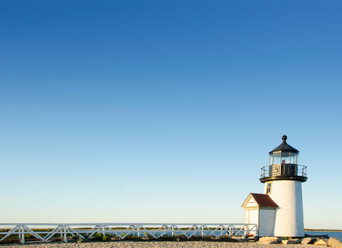 Afternoon sun on Brant Point Light