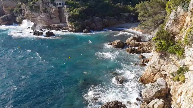 Landscape in the Cap d'Antibes, South of France