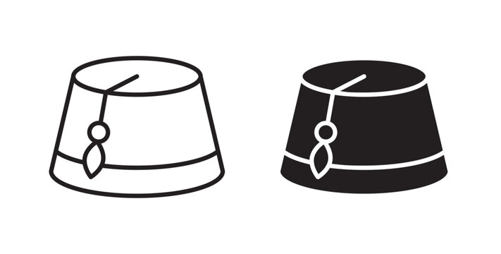 Fez hat icon for website, apps and UI.