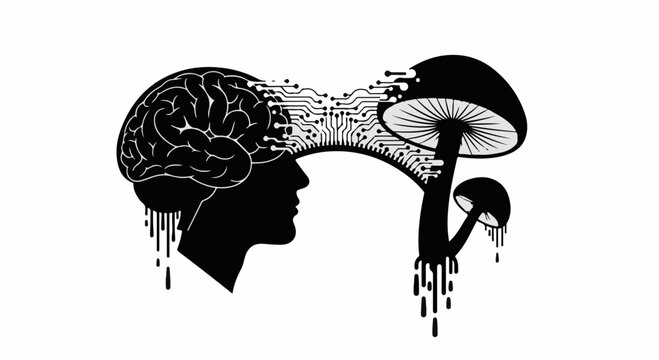 Psychedelic connection between human mind and natural fungi