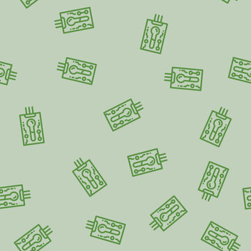 temperature sensor module line seamless pattern temperature sensor module thin line illustration