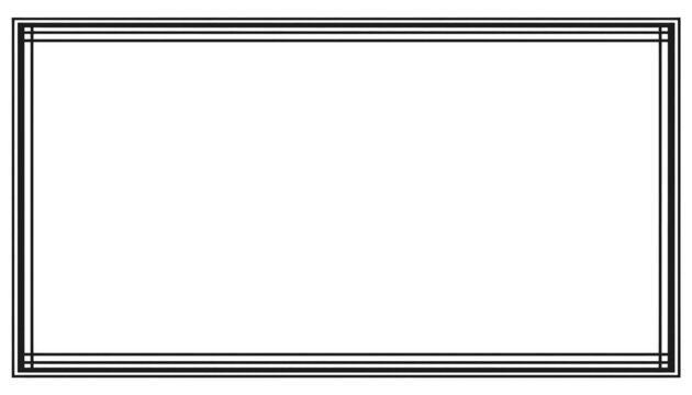Rectangle frame consists of clean double lines forming a minimalist border for document layouts.