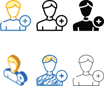new usel male color icon vector. new usel male simplified sign. isolated symbol illustration