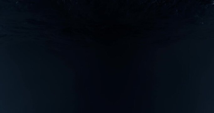 Dark Ocean Waves Under Overcast Sky With Rough Sea Surface Motion View