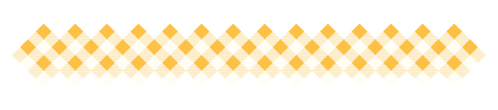 Orange diamond grid border pattern on transparent background