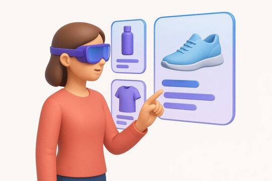 Augmented Reality: Immersive retail shopping assistant presenting virtual product demonstrations through spatial interfaces 