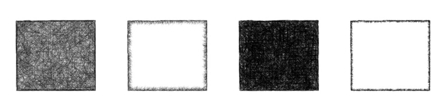 Black and white sketch Comanche County (Kansas) outline map design set