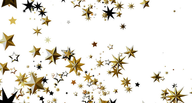 Festive abstract background with gold and black stars, perfect for celebrations and holidays. Ideal for Christmas, New Y