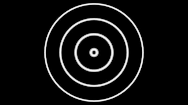 radio waves signal.Radio wave signal, radar concept.Radio waves seamless animation background video with alpha chanel