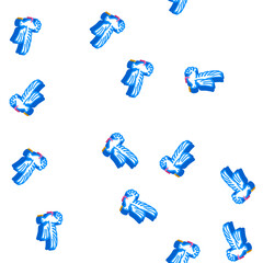 Obraz premium flying dove isometric seamless pattern. flying dove sign illustration