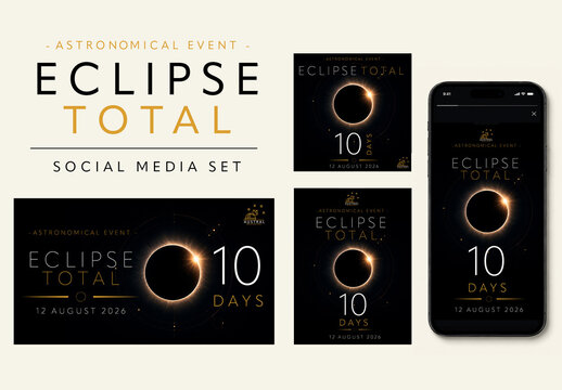 Total Eclipse Countdown Social Media Set for Astronomical Event