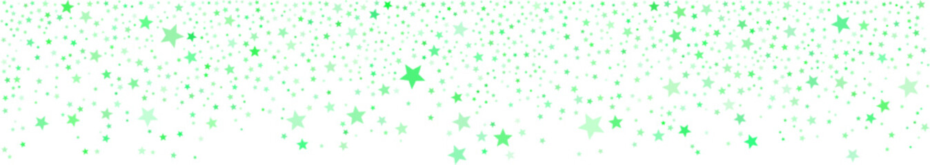 Obraz premium Star Confetti Border Background with Falling Glitter Stars for Festive Celebration Banner Design