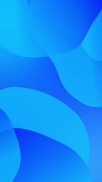 Vibrant blue waves flow across a gradient background with smooth curved lines.