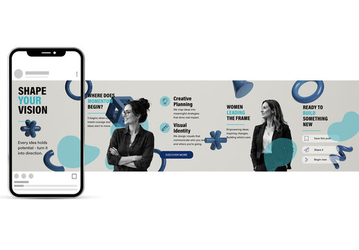 Branding & Visual Identity Marketing Content Social Media Carousel
