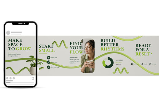 Productivity and Mindfulness Social Media Carousel