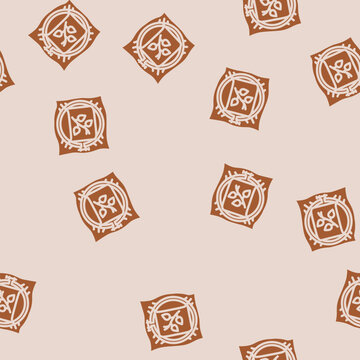 tracing paper embroidery hobby glyph vector seamless pattern. tracing paper embroidery hobby thin illustration
