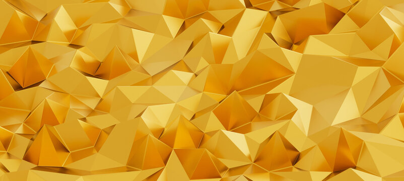 Seamless golden geometric pattern, abstract luxury background texture