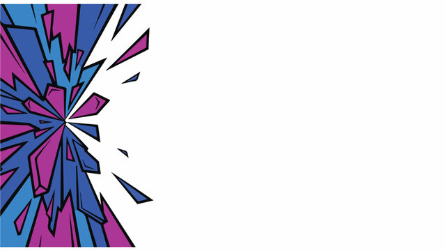 Vibrant abstract comic explosion effect background