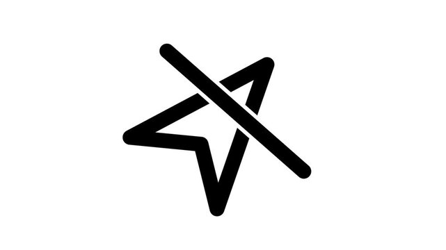 A minimalist black location off icon animation on a clean white background for user interface design.