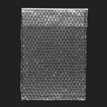 Protective bubble wrap packaging bag, suitable as mockup