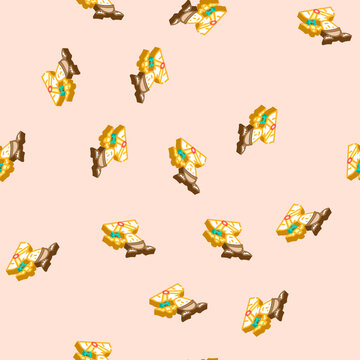 hermes greek god mythology isometric seamless pattern. hermes greek god mythology sign illustration