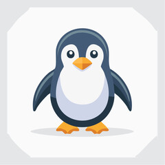 Fototapeta premium Cute cartoon penguin illustration