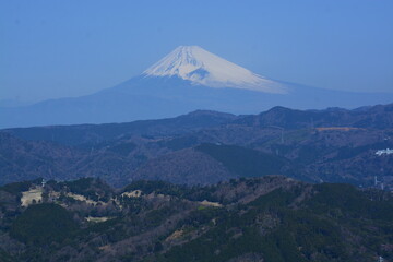 Fototapeta premium 静岡県 伊東市の大室山登山リフト