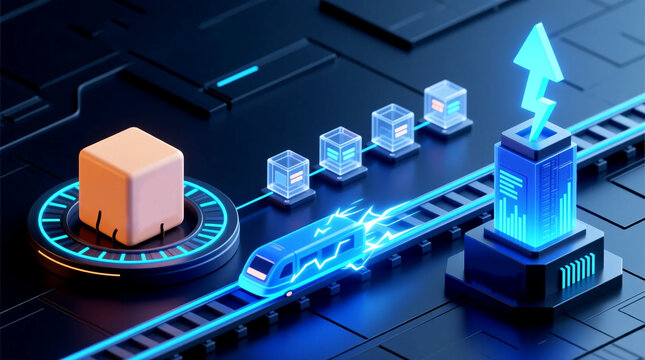Real time data latency challenge of digital transformation with high speed edge computing processor for instant business analytics on 3D chart