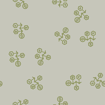 software deployment line seamless pattern software deployment thin line illustration
