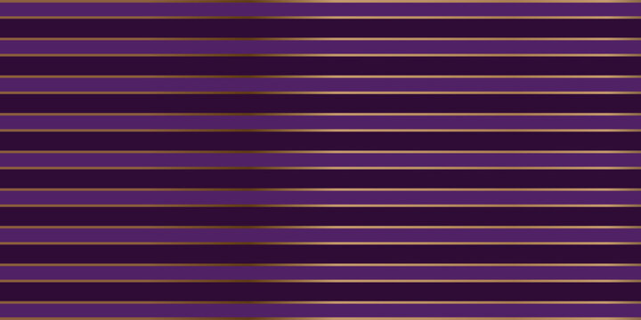 Luxury purple and gold horizontal stripes background. Elegant violet geometric parallel lines pattern for premium banner, sophisticated wrap, and corporate identity backdrop