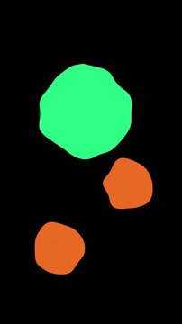 Animation of colorful liquid in HD format