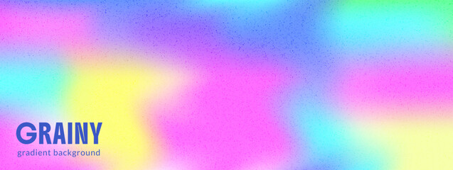 Fototapeta na wymiar Rainbow neon texture with soft gradation for poster banner. Pastel rainbow gradient and dreamy aurora texture in pink blur. Vector iridescent backdrop with playful colour