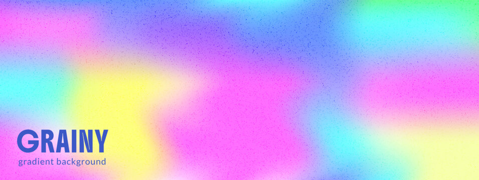 Rainbow neon texture with soft gradation for poster banner. Pastel rainbow gradient and dreamy aurora texture in pink blur. Vector iridescent backdrop with playful colour