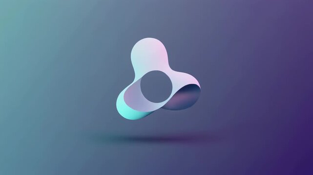 3d animated rabbit hopping in soft pastel colors