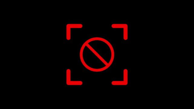 disabled line animation icon on transparent background. 4k video