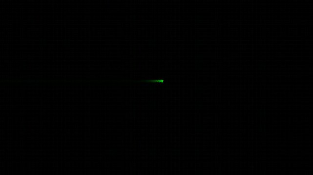 Green Phosphor CRT EKG Flatline Asystole Dead Trace 4K