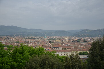 Fototapeta premium Panoramic View of Florence Skyline from Piazzale Michelangelo, Tuscany, Italy