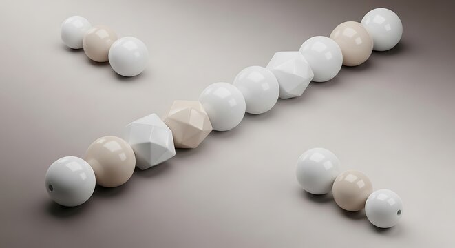 3d geometric spheres transforming into polyhedrons