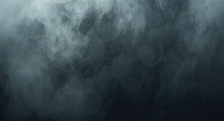 Fototapeta premium dense swirling fog over a dark textured background with copy space