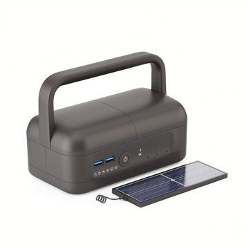 Portable Solar Power Generator with USB Ports for Outdoor Activities, Camping, Emergency Backup, and Eco-Friendly Energy Solutions