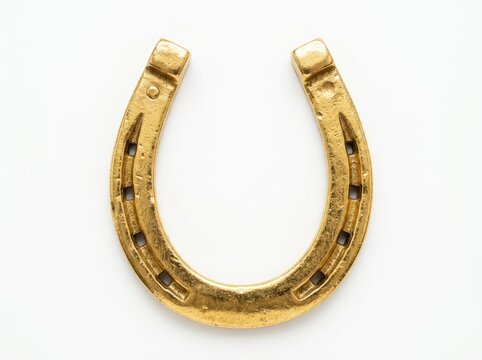 A golden horseshoe, symbolizing good luck and fortune