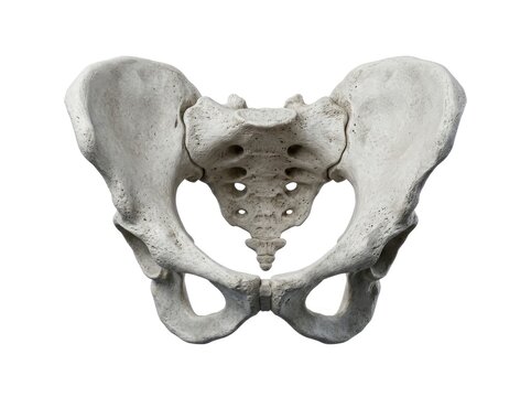 Human Pelvis Bone Structure Displayed on White Background