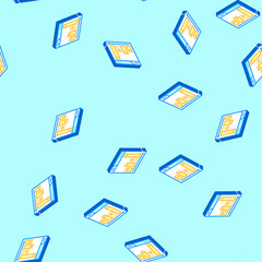 Fototapeta premium content gap analysis seo isometric seamless pattern. content gap analysis seo sign illustration