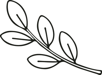 Leaf, petal, and stem illustration © blackeyes